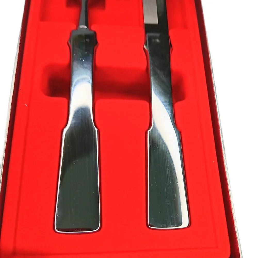 Vintage Carvel Hall Carving Knife and Fork Set Stainless Steel USAee
